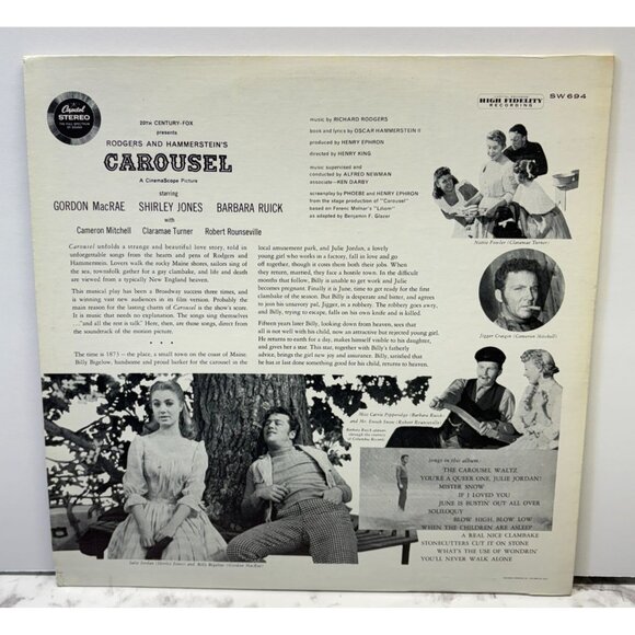 Carousel Movie Soundtrack Vinyl LP Rodgers & Hammersteins Capitol SW694 - Picture 3 of 6